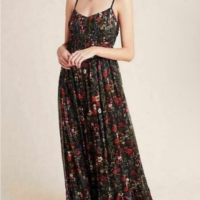 Anthropologie Payal Jain Floral Maxi Dress